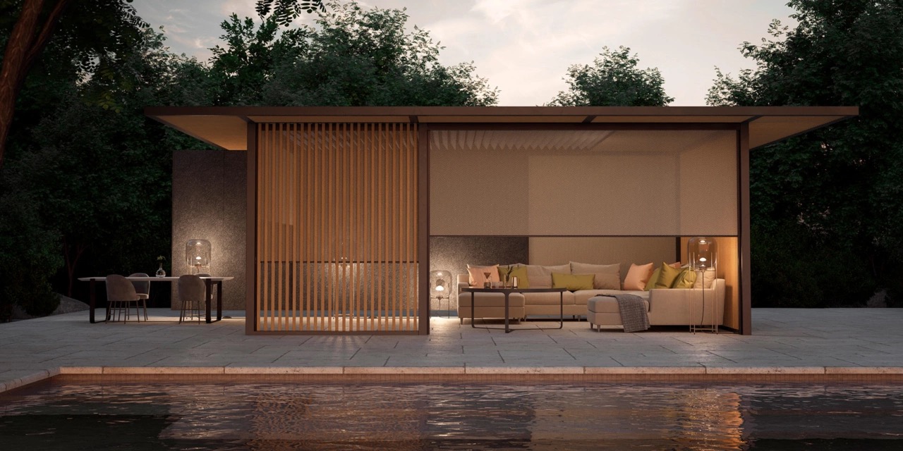 Stínění pergol a teras